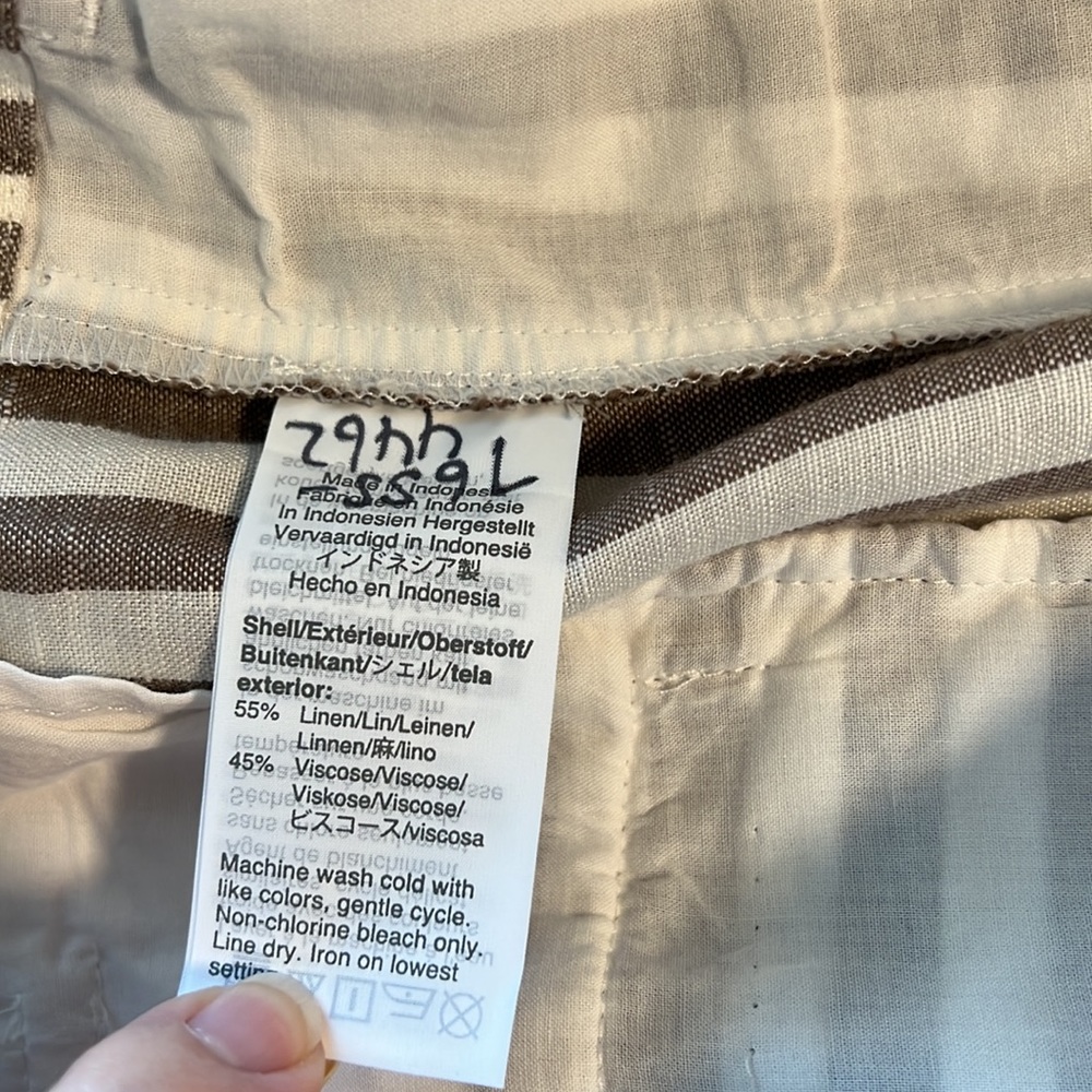 Madewell High-Rise Paper Bag Linen Blend Pant, 12 - Picture 12 of 13